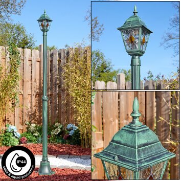 Naofe Candelabro, Iluminación de caminos Verde, Negro, 1 luz