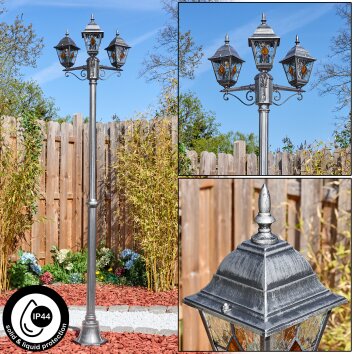 Naofe Candelabro, Iluminación de caminos Negro, Plata, 3 luces