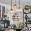 Koyoto Lámparas suspendidas, Luminarias esféricas, Lámpara colgante de clúster Colores ámbar, dorado, Transparente, Ahumado, 4 luces