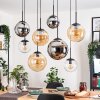 Gastor Lámparas suspendidas, Luminarias esféricas, Lámparas colgantes Colores ámbar, Cromo, Transparente, Ahumado, 8 luces