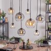Koyoto Lámparas suspendidas, Luminarias esféricas, Lámparas colgantes Colores ámbar, Transparente, Ahumado, 8 luces