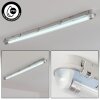 Ilena Plafon de exterior, Iluminación exterior, Lámpara de baño, Focos de obra, Plafones LED Gris, 1 luz