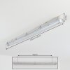 Ilena Plafon de exterior, Iluminación exterior, Lámpara de baño, Focos de obra, Plafones LED Gris, 1 luz