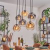 Ripoll Lámparas suspendidas, Luminarias esféricas, Lámparas colgantes Colores ámbar, Transparente, Ahumado, 6 luces