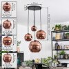 Koyoto Lámparas suspendidas, Luminarias esféricas, Lámpara colgante de clúster Color cobre, 4 luces
