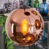 Koyoto Lámparas suspendidas, Luminarias esféricas, Lámpara colgante de clúster Color cobre, 4 luces