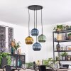 Koyoto Lámparas suspendidas, Luminarias esféricas, Lámpara colgante de clúster Azul, dorado, Verde, 4 luces