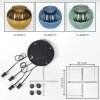 Koyoto Lámparas suspendidas, Luminarias esféricas, Lámpara colgante de clúster Azul, dorado, Verde, 4 luces
