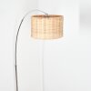 Cavaca Lámpara de pie Cromo, Negro, 1 luz