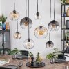 Koyoto Lámparas suspendidas, Luminarias esféricas, Lámparas colgantes Colores ámbar, Transparente, Ahumado, 8 luces