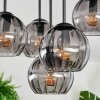 Koyoto Plafones, Luminarias esféricas 33 cm Ahumado, 5 luces