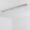 Ilena Plafon de exterior, Iluminación exterior, Lámpara de baño, Focos de obra, Plafones LED Gris, 1 luz