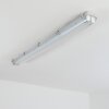 Ilena Plafon de exterior, Iluminación exterior, Lámpara de baño, Focos de obra, Plafones LED Gris, 1 luz