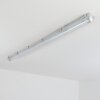 Ilena Plafon de exterior, Iluminación exterior, Lámpara de baño, Focos de obra, Plafones LED Gris, 1 luz