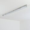 Ilena Plafon de exterior, Iluminación exterior, Lámpara de baño, Focos de obra, Plafones LED Gris, 1 luz