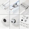 Ilena Plafon de exterior, Iluminación exterior, Lámpara de baño, Focos de obra, Plafones LED Gris, 1 luz