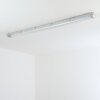 Ilena Plafon de exterior, Iluminación exterior, Lámpara de baño, Focos de obra, Plafones LED Gris, 1 luz