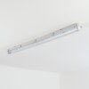 Ilena Plafon de exterior, Iluminación exterior, Lámpara de baño, Focos de obra, Plafones LED Gris, 1 luz