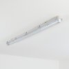 Ilena Plafon de exterior, Iluminación exterior, Lámpara de baño, Focos de obra, Plafones LED Gris, 1 luz