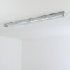 Ilena Plafon de exterior, Iluminación exterior, Lámpara de baño, Focos de obra, Plafones LED Gris, 1 luz