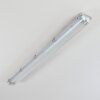 Ilena Plafon de exterior, Iluminación exterior, Lámpara de baño, Focos de obra, Plafones LED Gris, 1 luz