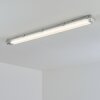 Ilena Plafon de exterior, Iluminación exterior, Lámpara de baño, Focos de obra, Plafones LED Gris, 1 luz