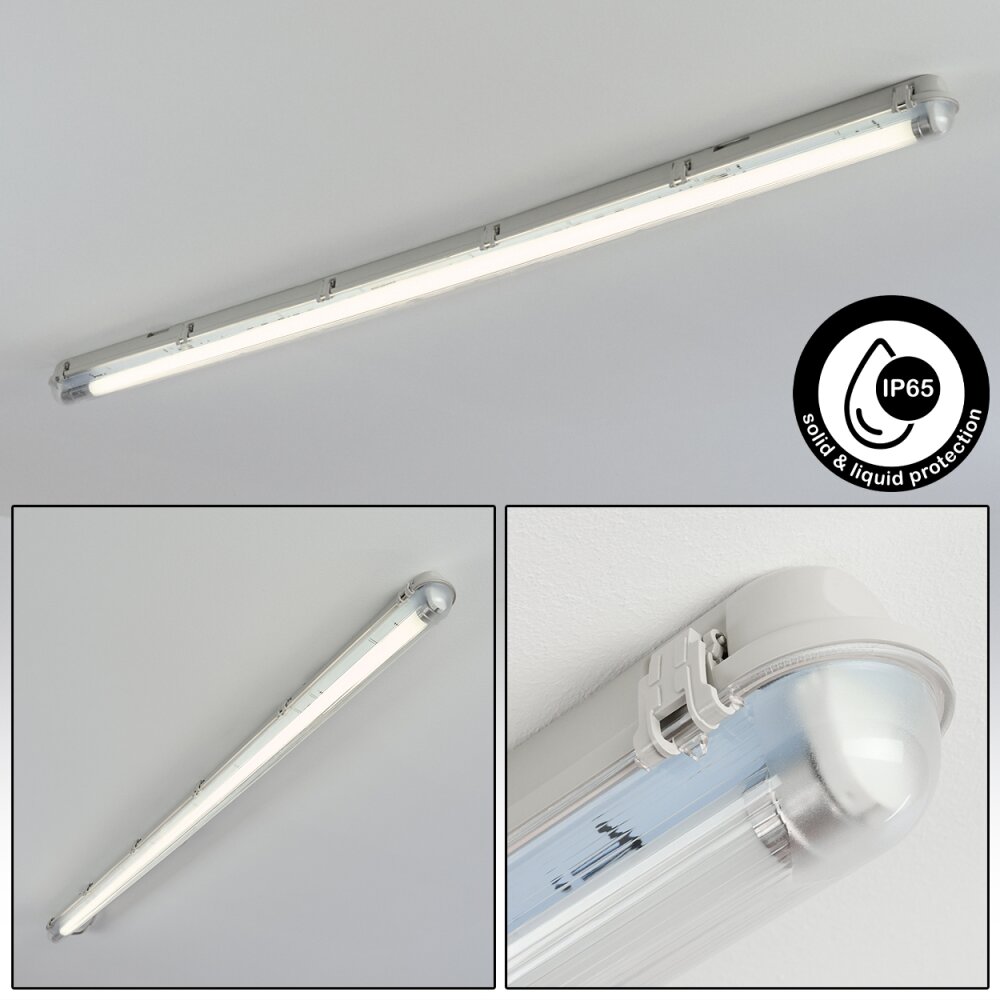 Ilena Iluminación exterior, Lámpara de baño, Plafones LED Gris, 1 luz main product photo