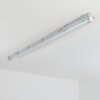 Ilena Plafon de exterior, Iluminación exterior, Lámpara de baño, Focos de obra, Plafones LED Gris, 1 luz