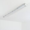 Ilena Plafon de exterior, Iluminación exterior, Lámpara de baño, Focos de obra, Plafones LED Gris, 1 luz