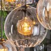 Koyoto Lámparas suspendidas, Luminarias esféricas, Lámparas colgantes Colores ámbar, Transparente, Ahumado, 8 luces