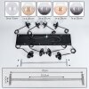 Koyoto Lámparas suspendidas, Luminarias esféricas, Lámparas colgantes Colores ámbar, Transparente, Ahumado, 8 luces