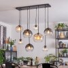 Koyoto Lámparas suspendidas, Luminarias esféricas, Lámparas colgantes Colores ámbar, Transparente, Ahumado, 8 luces