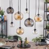 Koyoto Lámparas suspendidas, Luminarias esféricas, Lámparas colgantes Colores ámbar, Transparente, Ahumado, 8 luces