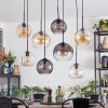 Koyoto Lámparas suspendidas, Luminarias esféricas, Lámparas colgantes Colores ámbar, Transparente, Ahumado, 8 luces