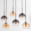 Koyoto Lámparas suspendidas, Luminarias esféricas, Lámparas colgantes Colores ámbar, Transparente, Ahumado, 6 luces