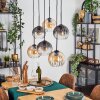 Koyoto Lámparas suspendidas, Luminarias esféricas, Lámparas colgantes Colores ámbar, Transparente, Ahumado, 6 luces
