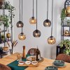 Koyoto Lámparas suspendidas, Luminarias esféricas, Lámparas colgantes Colores ámbar, Ahumado, 6 luces