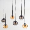 Koyoto Lámparas suspendidas, Luminarias esféricas, Lámparas colgantes Colores ámbar, Ahumado, 6 luces