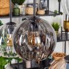 Koyoto Lámparas suspendidas, Luminarias esféricas, Lámparas colgantes Colores ámbar, Transparente, Ahumado, 6 luces