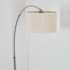 Bassagoda Lámpara de pie Níquel-mate, Negro, 1 luz