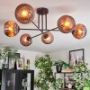 Koyoto Plafones, Luminarias esféricas 78 cm Color cobre, 6 luces