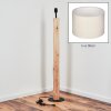 Soungou Lámpara de pie Crudo, Negro, 1 luz