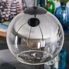 Koyoto Lámparas suspendidas, Luminarias esféricas, Lámpara colgante de clúster 35 cm Colores ámbar, Cromo, Transparente, Ahumado, 4 luces