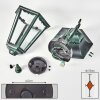 Hongkong Aplique de exterior, Apliques Verde, Negro, 1 luz