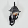 Naofe Aplique de exterior, Apliques Negro, 1 luz, Sensor de movimiento