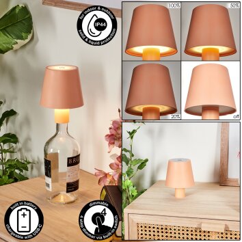 Salgadinho Lámpara de mesa de exterior, Lámparas de mesa LED Blanca, 1 luz