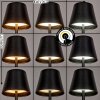 Salgadinho Lámpara de mesa de exterior, Lámpara de baño, Lámparas de mesa LED Negro, 1 luz