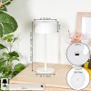 Laken Lámpara de mesa de exterior, Lámpara de baño, Lámparas de mesa LED Blanca, 1 luz