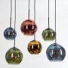 Koyoto Lámparas suspendidas, Luminarias esféricas, Lámparas colgantes Azul, dorado, Verde, Color cobre, 6 luces