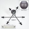 Koyoto Plafones, Luminarias esféricas 78 cm Ahumado, 6 luces